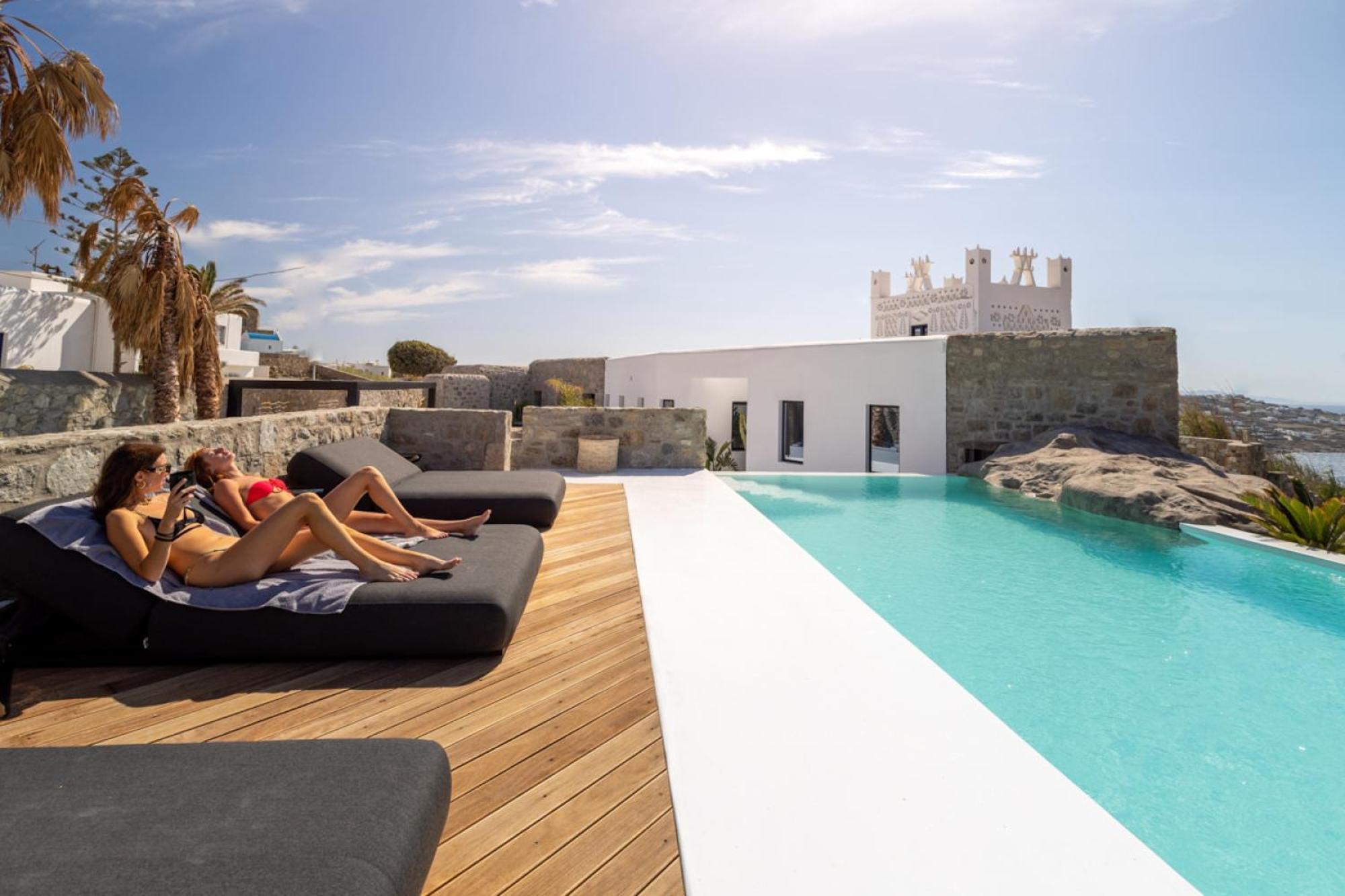 Villa Black With Cave Heated Pool Mykonos Town