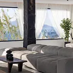 Mykonos Town Black Villa With Cave Heated Pool
