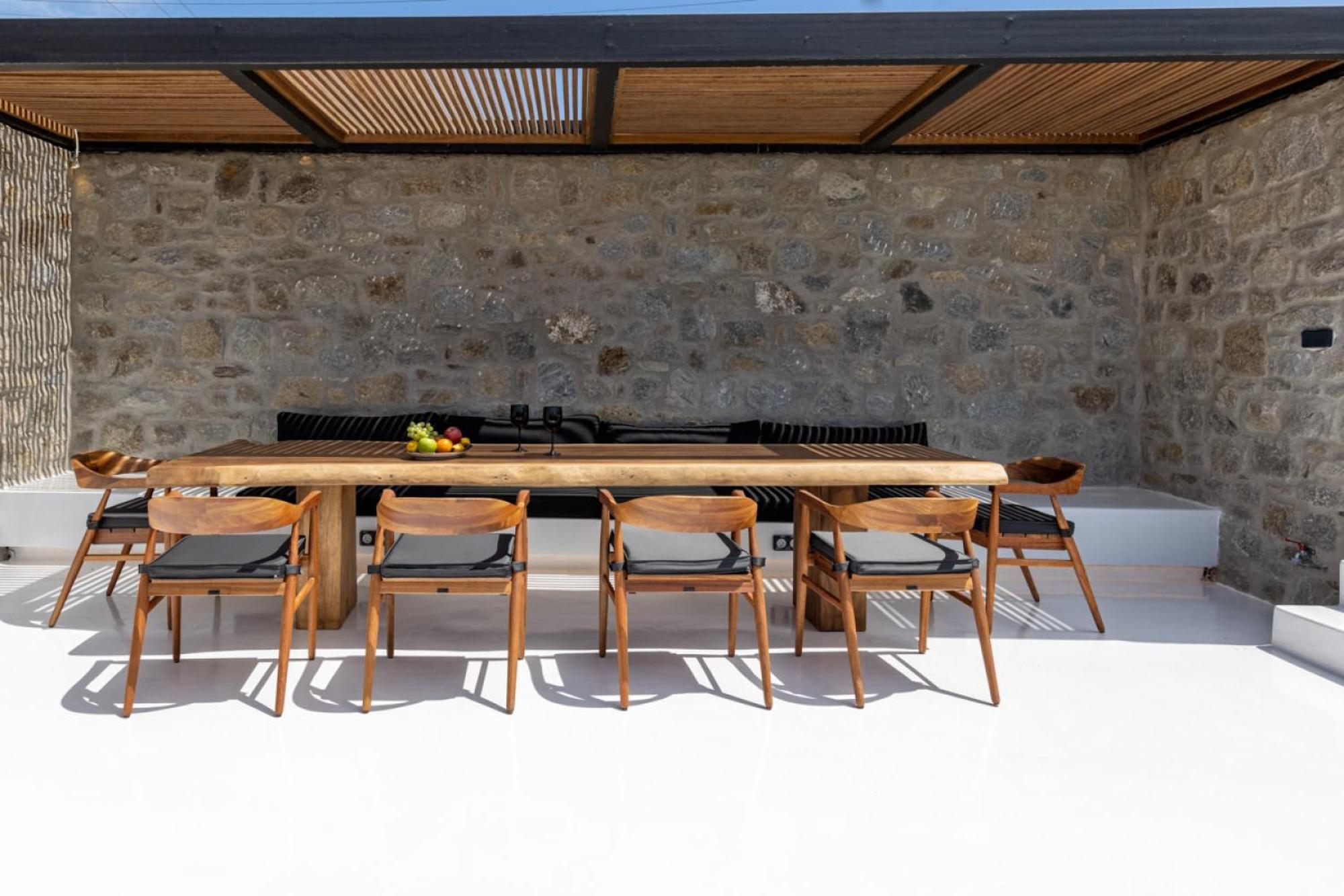 Black With Cave Heated Pool Villa Mykonos Town