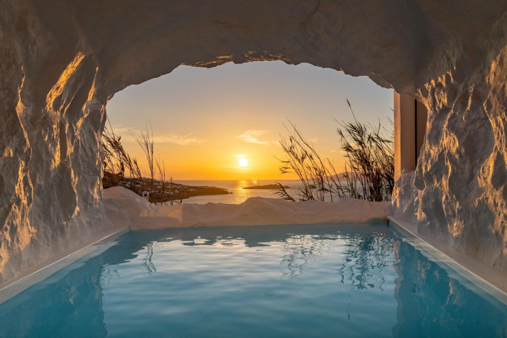Black With Cave Heated Pool