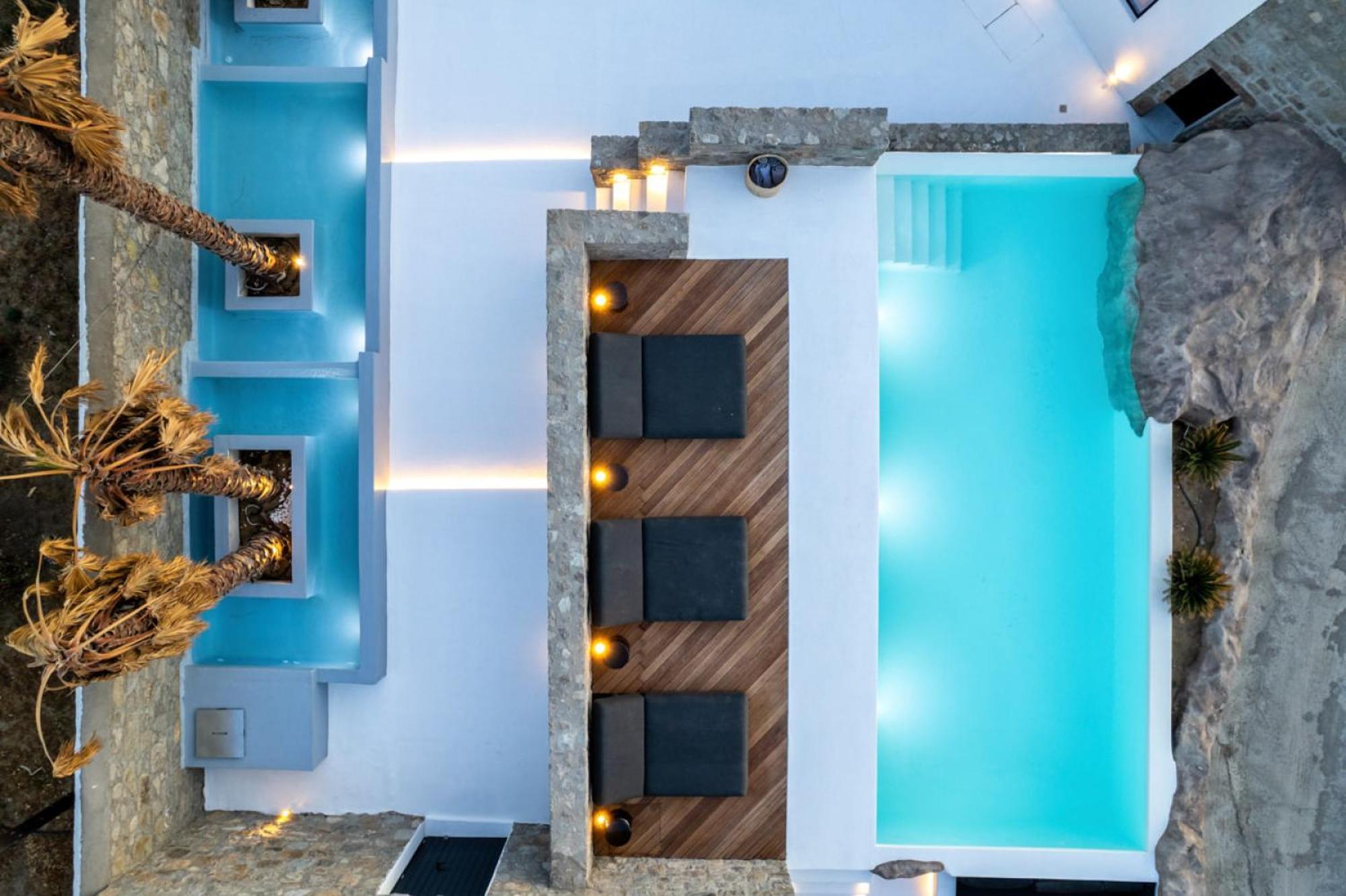 Black With Cave Heated Pool * Mykonos Town
