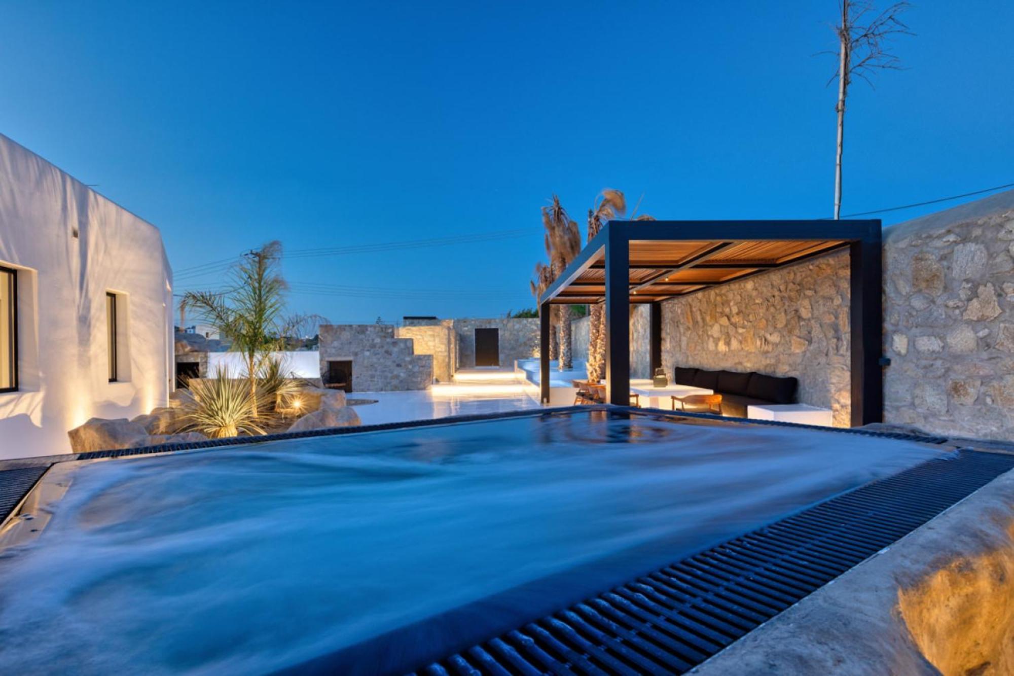 Black With Cave Heated Pool Mykonos Town