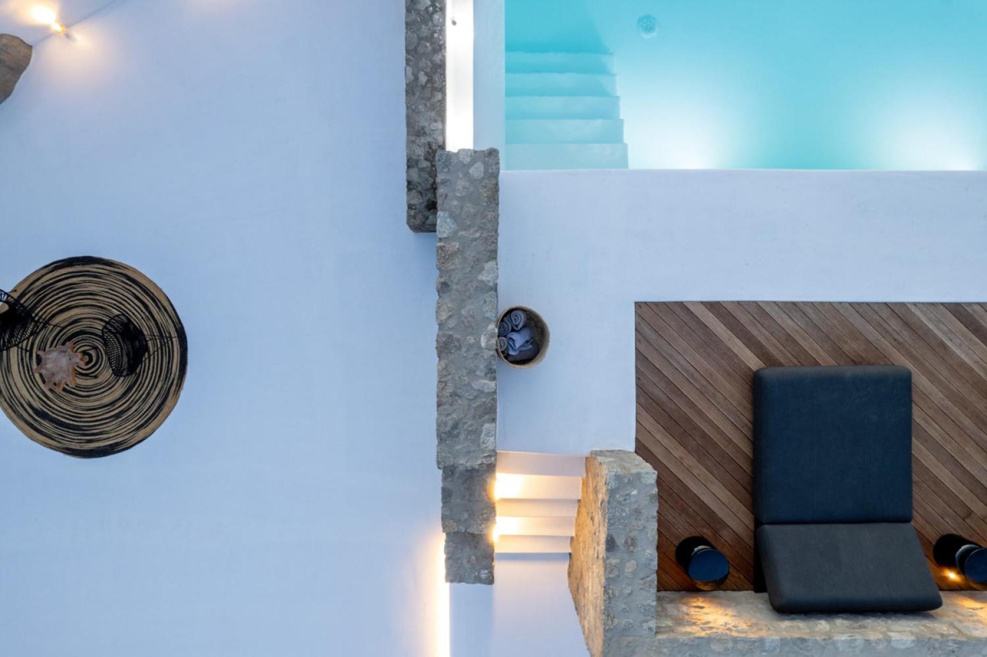 Black With Cave Heated Pool Mykonos Town