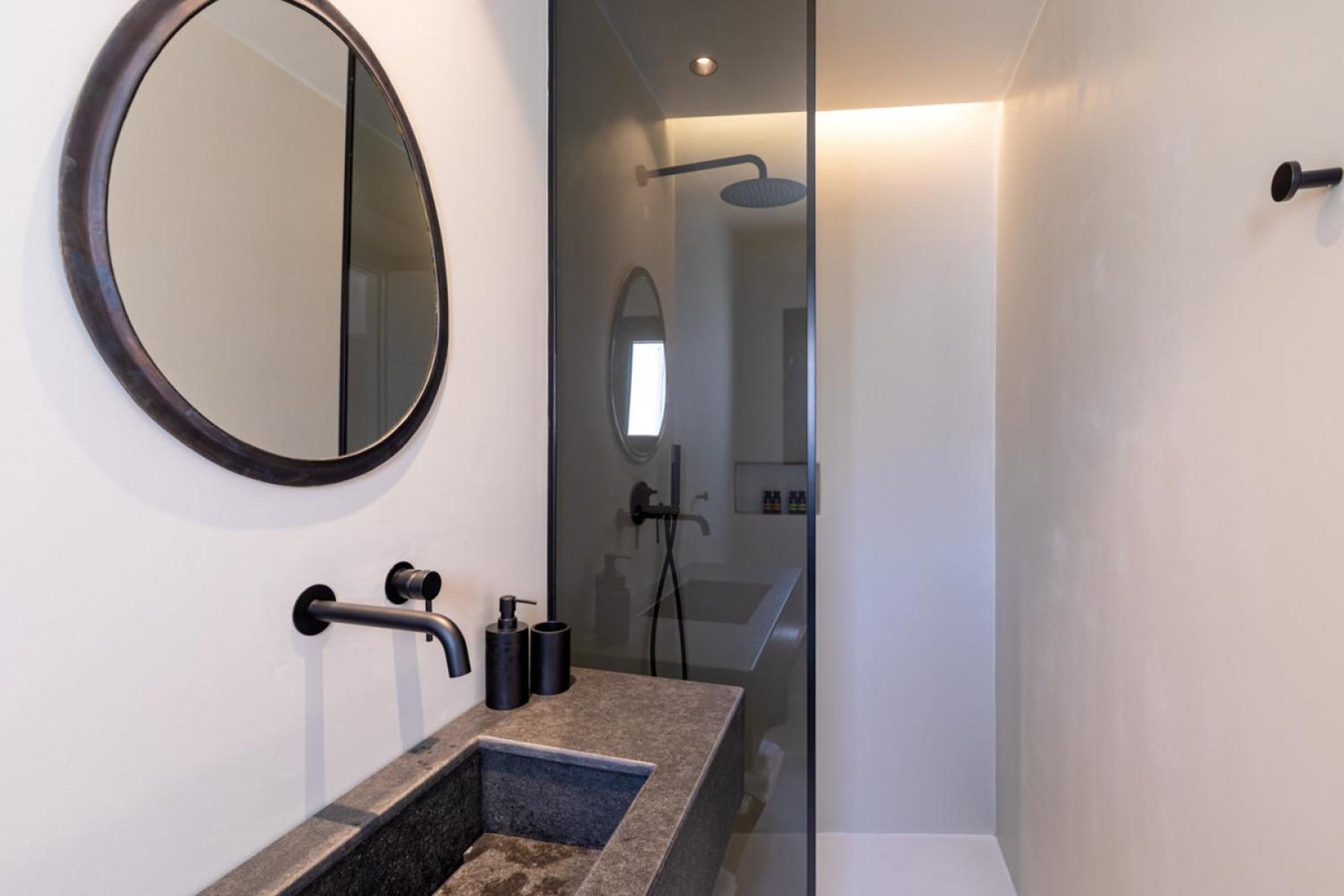 Black With Cave Heated Pool Villa Mykonos Town